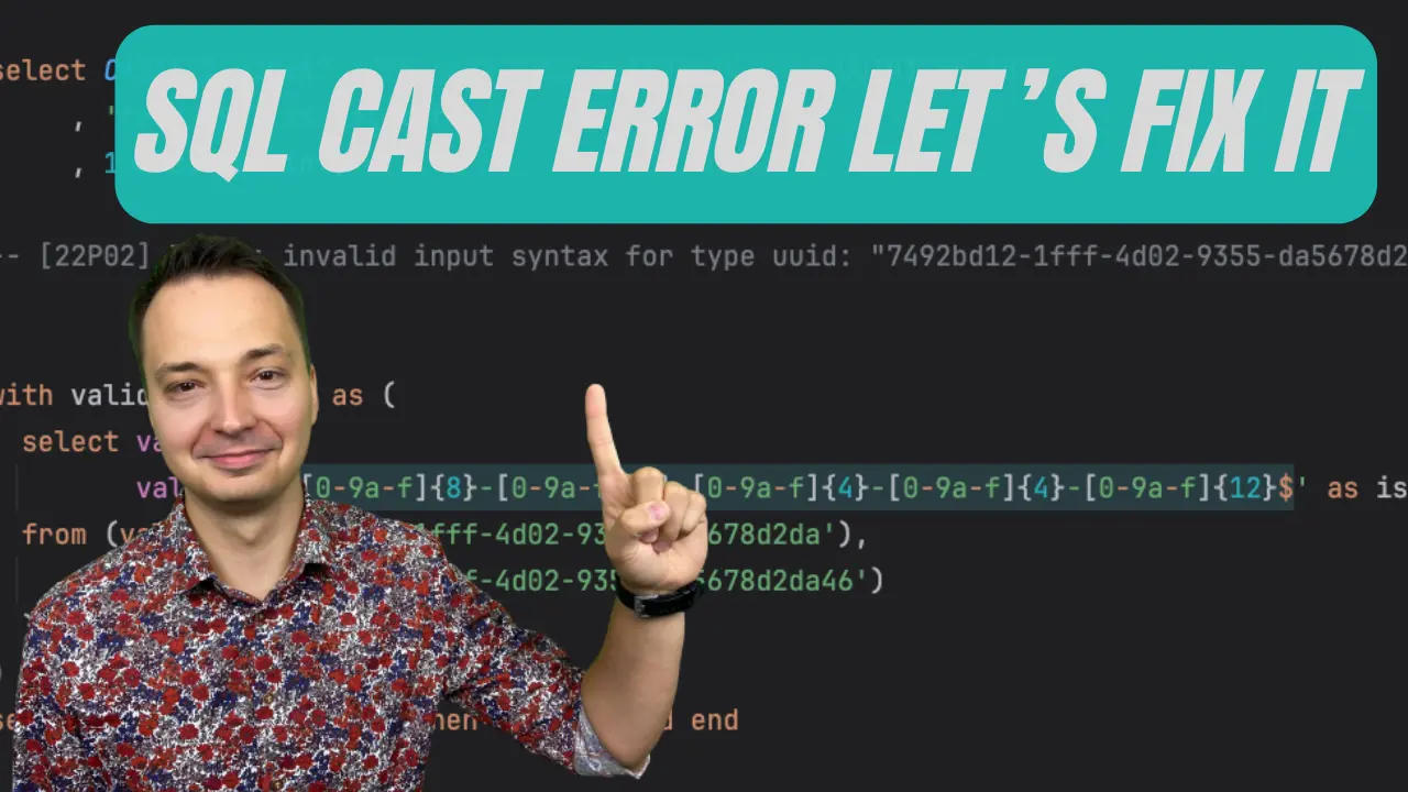 SQL Cast Exception Handling YouTube Video Thumbnail